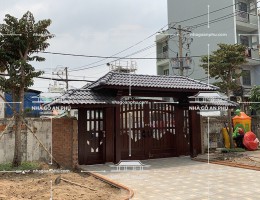 Mẫu cổng gỗ đẹp
