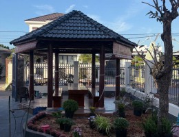 Chòi lục giác gỗ Căm Xe Đắk Lắk | Nhà Gỗ An Phú